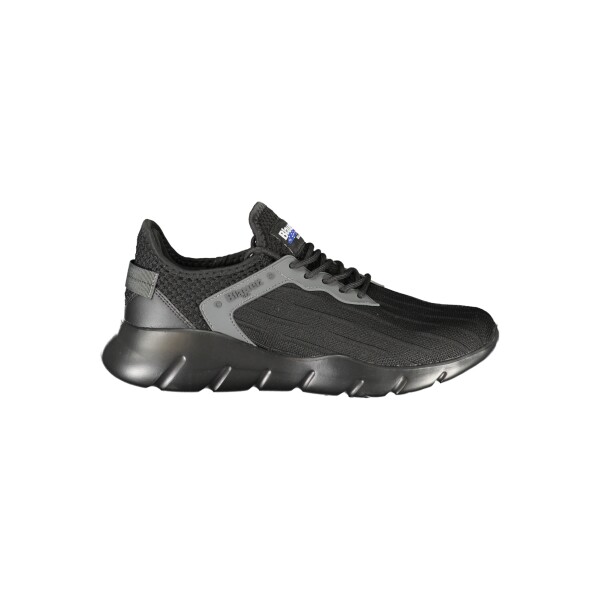 Blauer Ανδρικά Μαύρα Sneakers με κορδόνια και λογότυπο