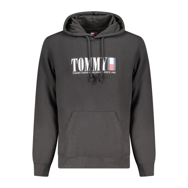 Tommy Hilfiger Ανδρικό Μαύρο Φούτερ με Φερμουάρ
