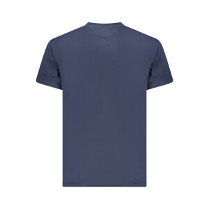 Tommy Hilfiger ανδρικό μπλε T-shirt με στρογγυλή λαιμόκοψη και print λογότυπο