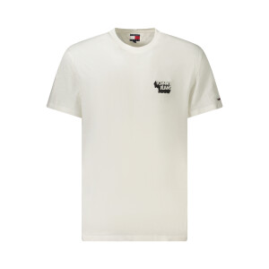 Tommy Hilfiger Ανδρικό Λευκό T-shirt με στρογγυλή λαιμόκοψη