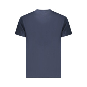 Tommy Hilfiger ανδρικό μπλε T-shirt με στρογγυλή λαιμόκοψη και print λογότυπο