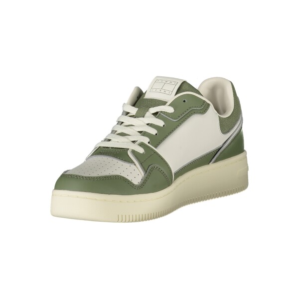 Tommy Hilfiger ανδρικά sneakers σε πράσινο χρώμα με λευκές λεπτομέρειες