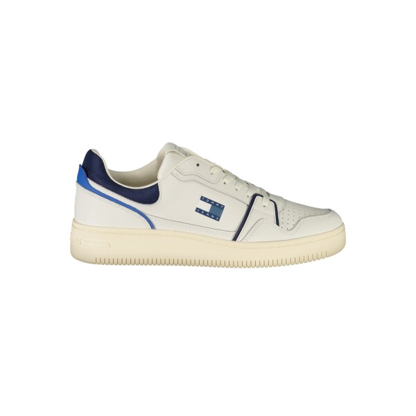 Tommy Hilfiger ανδρικά λευκά sneakers με μπλε λεπτομέρειες