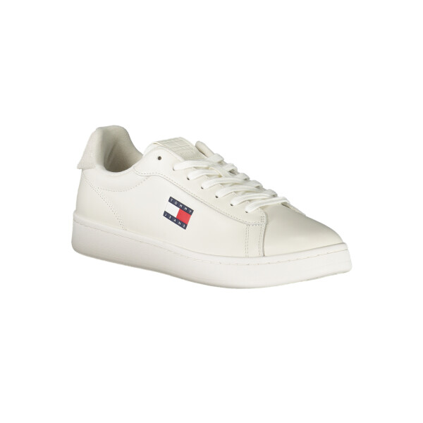 Tommy Hilfiger ανδρικά λευκά sneakers με κορδόνια