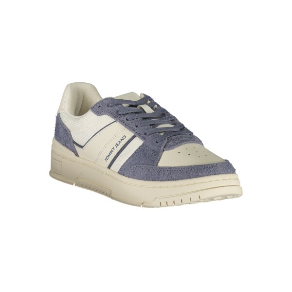 Tommy Hilfiger ανδρικά λευκά sneakers με μπλε λεπτομέρειες