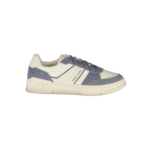 Tommy Hilfiger ανδρικά λευκά sneakers με μπλε λεπτομέρειες
