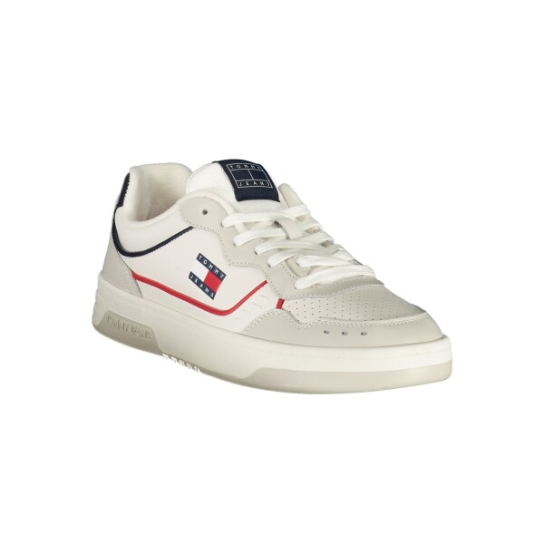 Tommy Hilfiger ανδρικά λευκά sneakers με κορδόνια