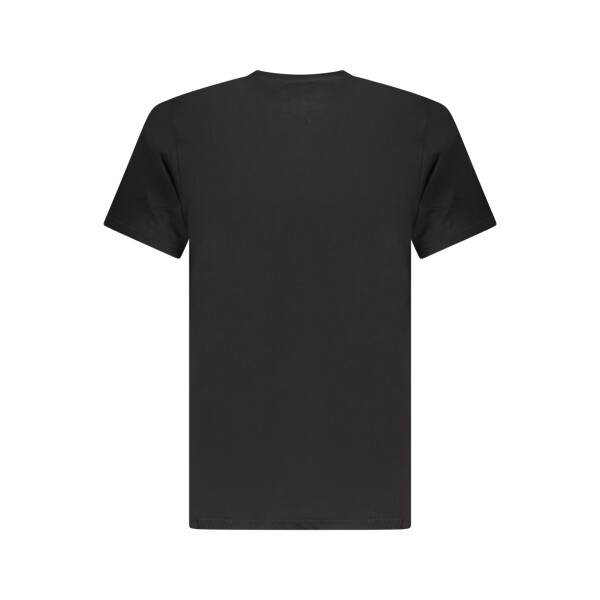 Tommy Hilfiger ανδρικό μαύρο T-shirt με στρογγυλή λαιμόκοψη και print λογότυπο