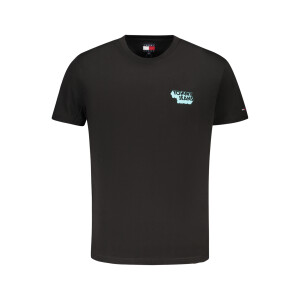 Tommy Hilfiger Ανδρικό Μαύρο T-Shirt με στρογγυλή λαιμόκοψη