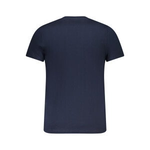 Tommy Hilfiger ανδρικό μπλε t-shirt με στρογγυλή λαιμόκοψη και print λογότυπο