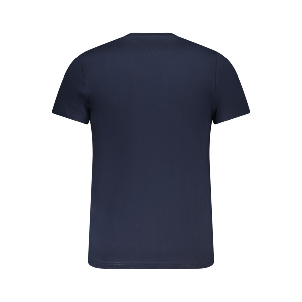 Tommy Hilfiger ανδρικό μπλε t-shirt με στρογγυλή λαιμόκοψη και print λογότυπο