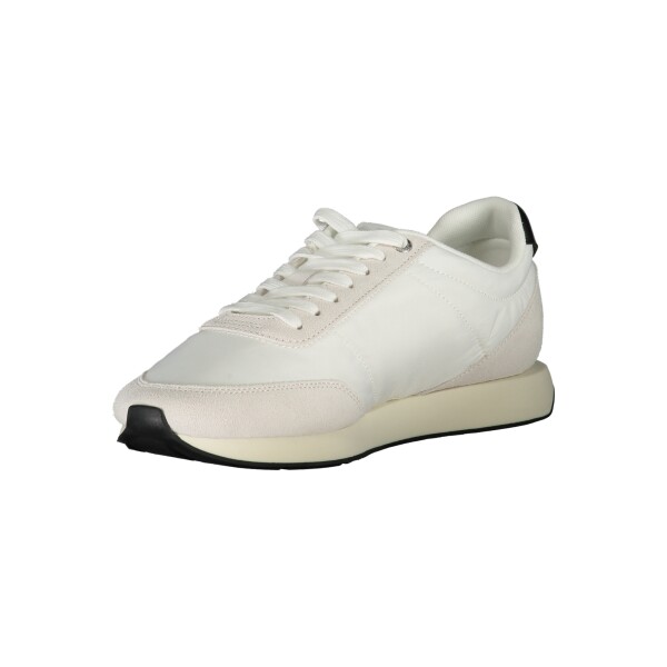 Calvin Klein ανδρικά λευκά sneakers με μαύρες λεπτομέρειες