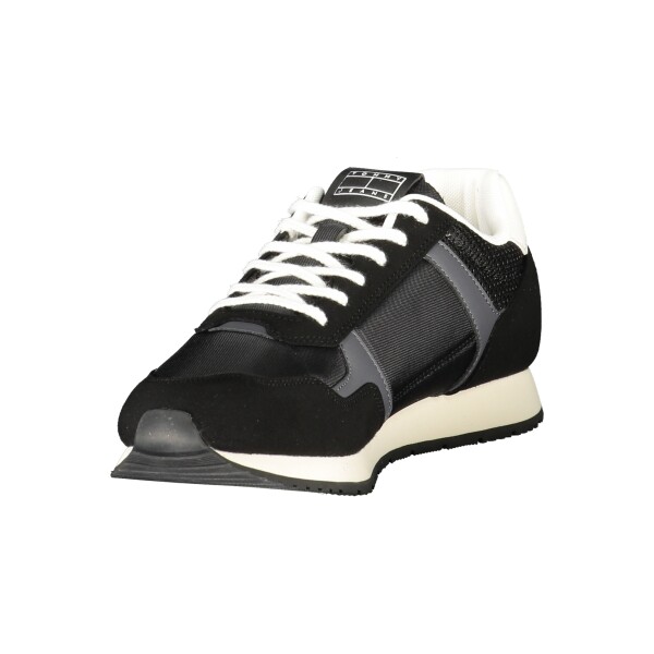 Tommy Hilfiger ανδρικά sneakers σε μαύρο χρώμα με κορδόνια