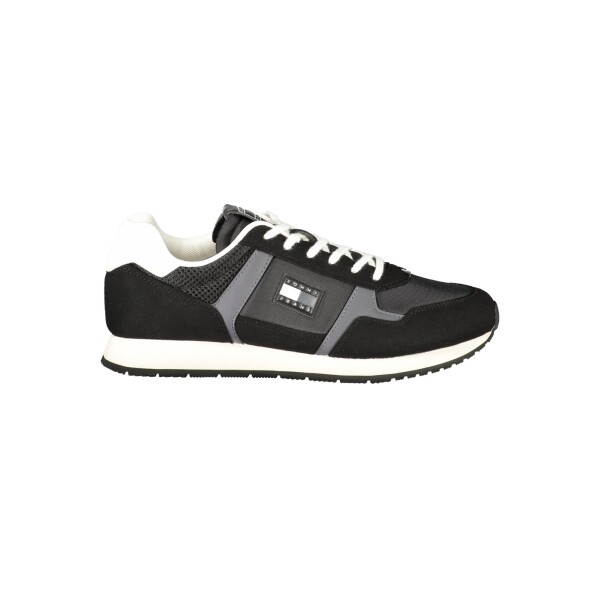 Tommy Hilfiger ανδρικά sneakers σε μαύρο χρώμα με κορδόνια