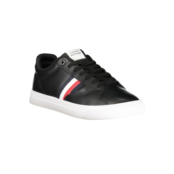 Tommy Hilfiger ανδρικά sneakers σε μαύρο χρώμα με κορδόνια