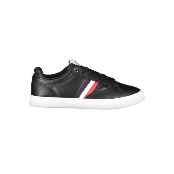 Tommy Hilfiger ανδρικά sneakers σε μαύρο χρώμα με κορδόνια
