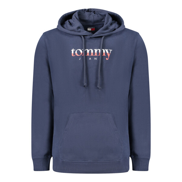 Tommy Hilfiger ανδρικό μπλε φούτερ με φερμουάρ και κουκούλα
