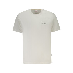 Guess Jeans ανδρικό λευκό t-shirt με print λογότυπο