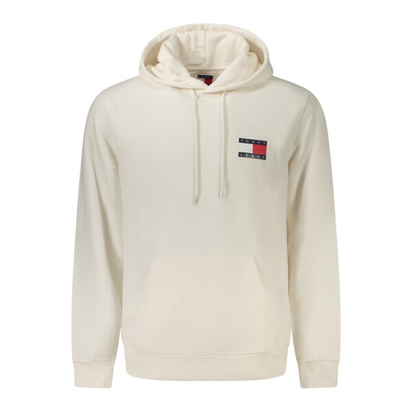 Tommy Hilfiger Ανδρικό Λευκό Φούτερ με Φερμουάρ