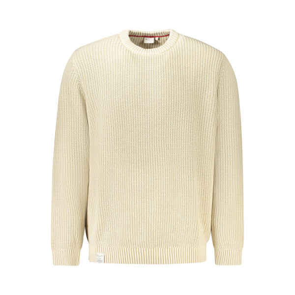 Pepe Jeans ανδρικό φούτερ σε μπεζ χρώμα με στρογγυλή λαιμόκοψη