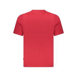 Pepe Jeans Ανδρικό Κόκκινο T-shirt με στρογγυλή λαιμόκοψη