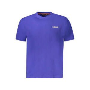 Napapijri ανδρικό t-shirt σε μπλε χρώμα με στρογγυλή λαιμόκοψη και λογότυπο