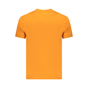 Napapijri ανδρικό t-shirt σε πορτοκαλί χρώμα με στρογγυλή λαιμόκοψη