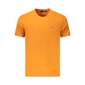 Napapijri ανδρικό t-shirt σε πορτοκαλί χρώμα με στρογγυλή λαιμόκοψη