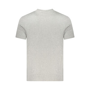 Napapijri ανδρικό γκρι t-shirt με στρογγυλή λαιμόκοψη και λογότυπο