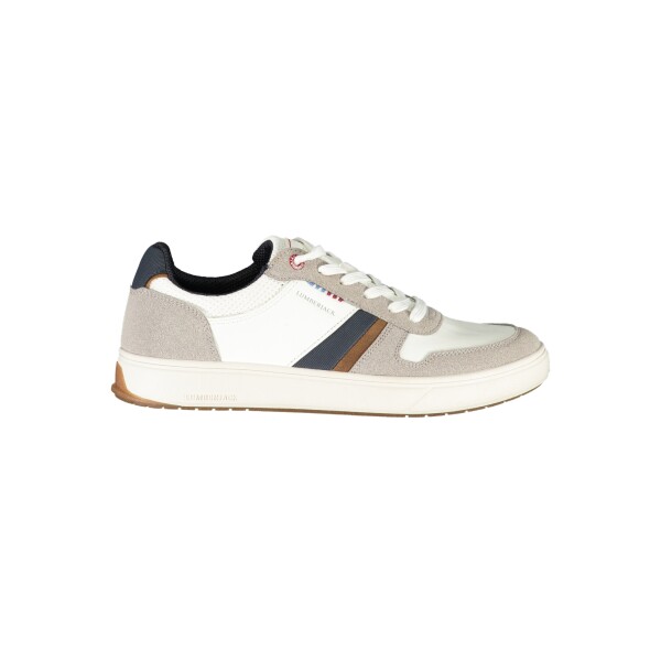 LUMBERJACK ανδρικά sneakers σε λευκό χρώμα με κορδόνια