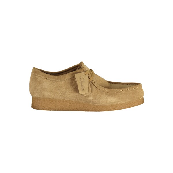 CLARKS ανδρικά sneakers σε μπεζ χρώμα από σουέτ με κορδόνια