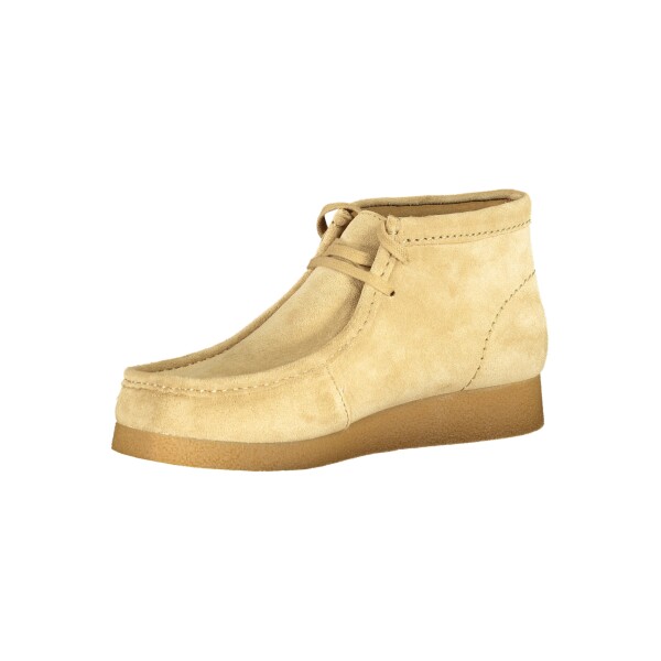 Clarks ανδρικά sneakers σε μπεζ χρώμα από σουέτ με κορδόνια