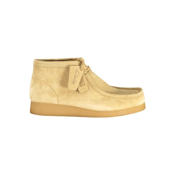 Clarks ανδρικά sneakers σε μπεζ χρώμα από σουέτ με κορδόνια