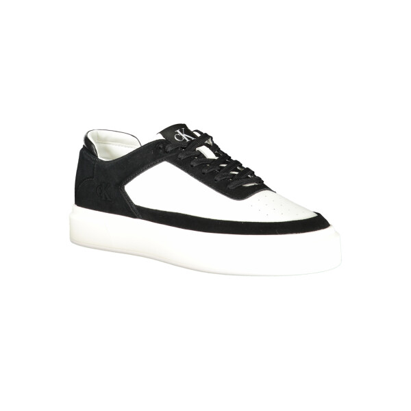 Calvin Klein Ανδρικά Λευκά Sneakers με μαύρες λεπτομέρειες