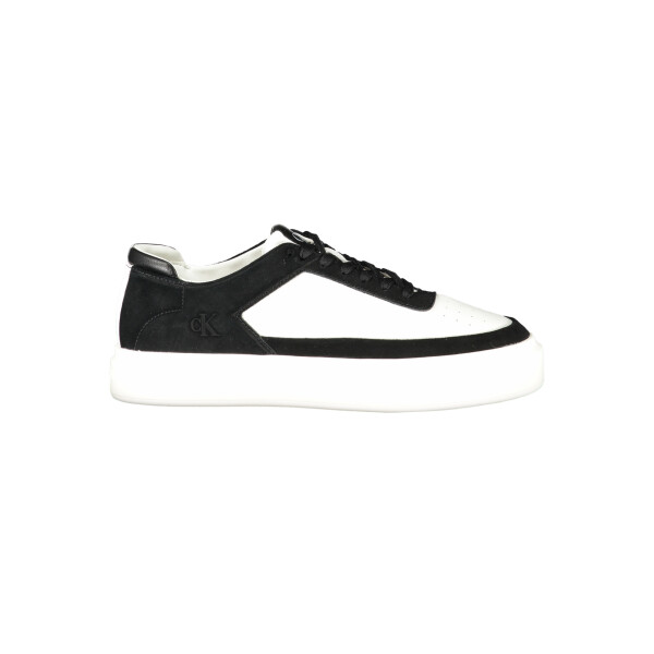Calvin Klein Ανδρικά Λευκά Sneakers με μαύρες λεπτομέρειες