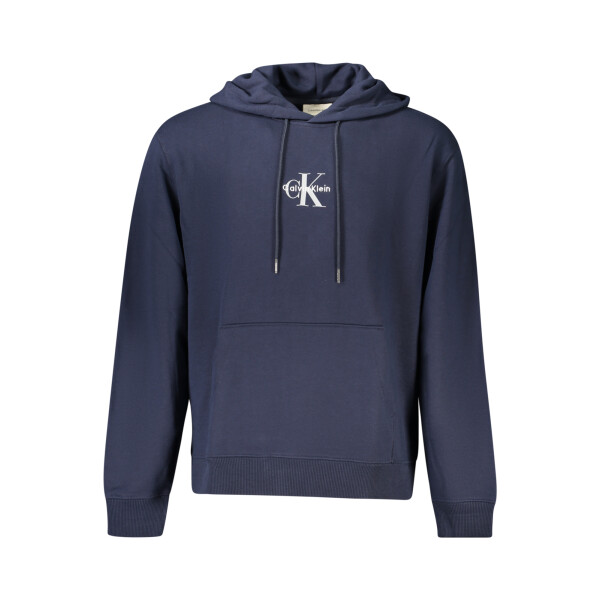 Calvin Klein Ανδρικό Μπλε Φούτερ με Φερμουάρ