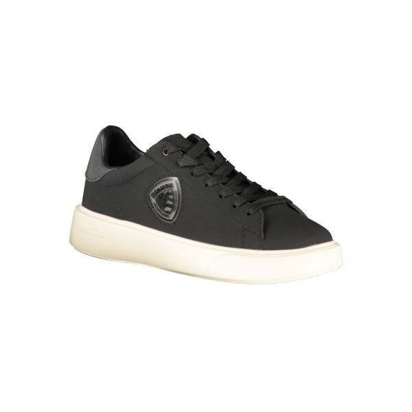 Blauer Ανδρικά Μαύρα Sneakers με κορδόνια και λογότυπο