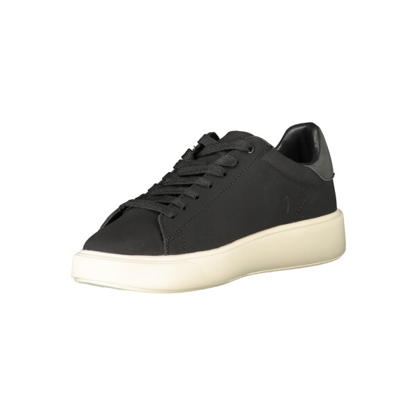 Blauer Ανδρικά Μαύρα Sneakers με κορδόνια και λογότυπο