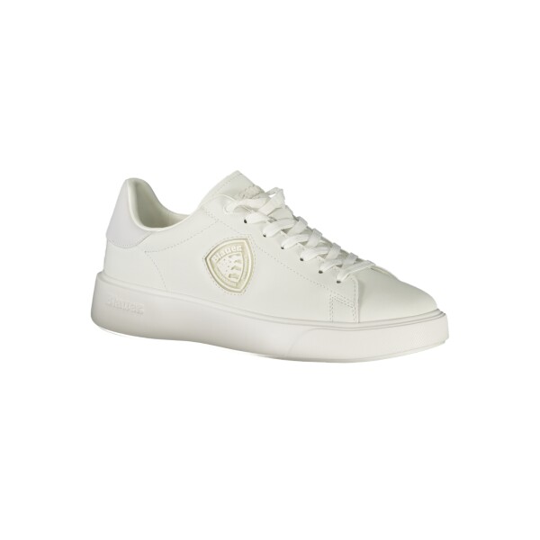 Blauer ανδρικά sneakers σε λευκό χρώμα με κορδόνια