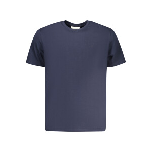 Calvin Klein ανδρικό μπλε t-shirt με στρογγυλή λαιμόκοψη και κεντημένο λογότυπο