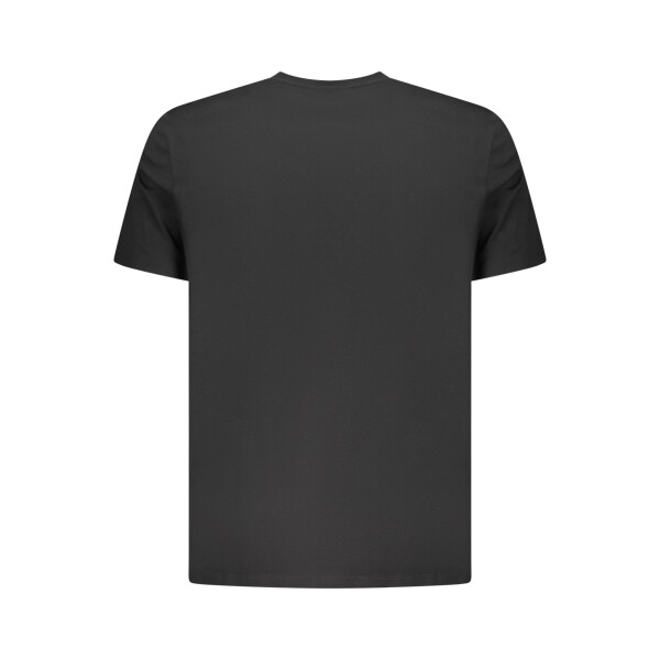Calvin Klein ανδρικό μαύρο t-shirt με στρογγυλή λαιμόκοψη και κεντημένο λογότυπο