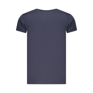 CAVALLI CLASS Ανδρικό Μπλε T-Shirt με στρογγυλή λαιμόκοψη και λογότυπο