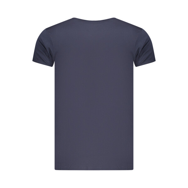 CAVALLI CLASS Ανδρικό Μπλε T-Shirt με στρογγυλή λαιμόκοψη και λογότυπο