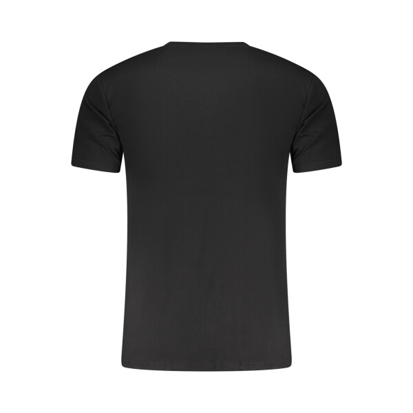 Aeronautica Militare Ανδρικό Μαύρο T-shirt με V λαιμόκοψη και print λογότυπο