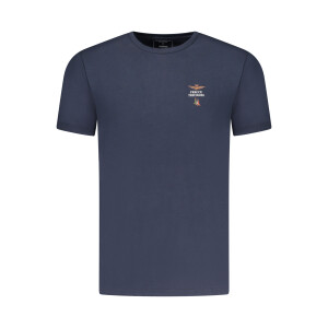 Aeronautica Militare Ανδρικό Μπλε T-shirt με στρογγυλή λαιμόκοψη και print