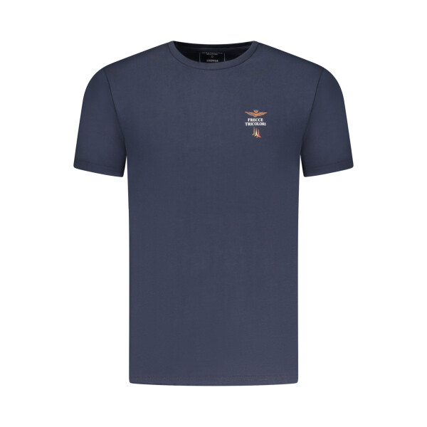 Aeronautica Militare Ανδρικό Μπλε T-shirt με στρογγυλή λαιμόκοψη και print
