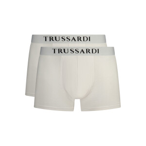 Trussardi ανδρικά μποξεράκια σε λευκό χρώμα με λογότυπο