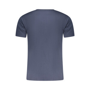 Aeronautica Militare ανδρικό μπλε t-shirt με V λαιμόκοψη και print λογότυπο