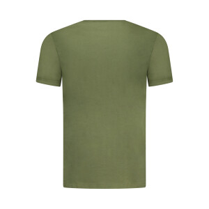 Aeronautica Militare Ανδρικό Πράσινο T-shirt με στρογγυλή λαιμόκοψη και print λογότυπο
