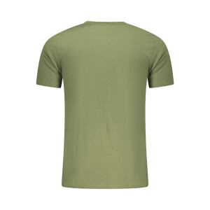 Aeronautica Militare Ανδρικό Πράσινο T-shirt με V λαιμόκοψη και print λογότυπο